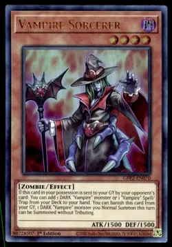 Yu-Gi-Oh! Vampire Sorcerer #GFP2-EN070 1st Edition Near Mint - Image 1