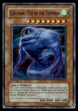 Yu-Gi-Oh! 1st Edition Cloudian - Eye of the Typhoon #GLAS-EN005 Light Play - Image 1