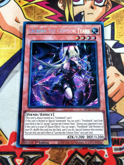 Lacrima the Crimson Tears mp25-en100 1st (NEW) Prismatic-Secret Rare Yu-Gi-Oh! - Image 1