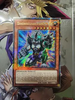 Yugioh dinowrestler pankratops quarter century Secret Rare 1st Ed MP24/EN047 - Image 1