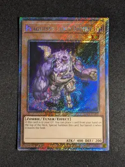 Yugioh - Plaguespreader Zombie RA03-EN207 1st Edition Platinum Secret Rare NM - Image 1