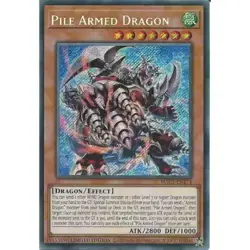 YUGIOH PILE ARMED DRAGON HAC1-EN174 SECRET RARE NEAR MINT - Image 1
