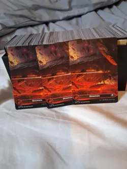 0265 Mountain BORDERLESS Full Art Land Edge of Eternities EOE MTG Card X3 - Image 1