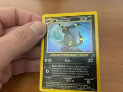 Umbreon 13/75 Neo Discovery Unlimited Holo Pokemon TCG 2001 Card Ultra Rare - Image 3