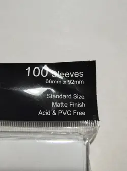 MTG Card Sleeves 100CT (Flame Girl) Matte Art Card Sleeves Clear Front Brand New - Image 5