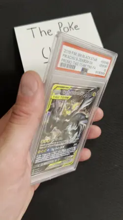 Pokemon Pikachu & Zekrom GX SM168 Black Star Promo Card PSA 10 - Image 2