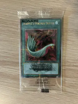 Yugioh Quarter Century Secret Rare Harpie's Feather Duster EDC1-EN001 Sealed NM - Image 3