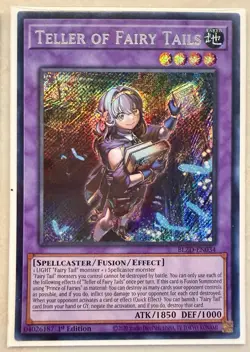 Yugioh! 1x Teller of Fairy Tails BLZD-EN034 Secret Rare 1st Ed NM - Image 1