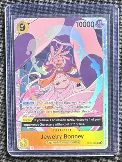 One Piece Carrying On His Will Jewelry Bonney Super Rare OP13-108 - Image 1