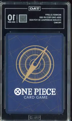 2026 One Piece EN College Basketball US Voyage #055 Monkey D Luffy TAG 10 GEM MT - Image 2