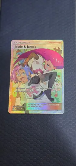 Pokemon TCG NM Jesse And James Full Art Trainer Card 68/68 Hidden Fates - Image 1