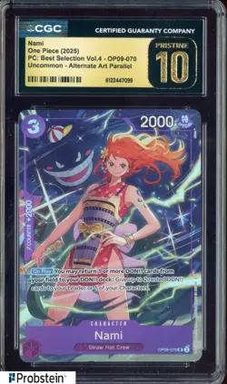 2025 One Piece PC Best Selection Vol.4 OP09-070 #Nami Alt Art CGC 10 PRISTINE - Image 1