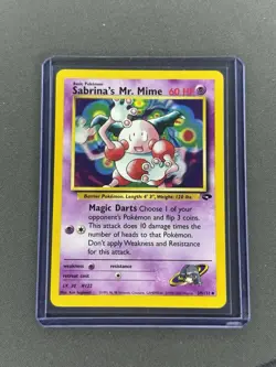 Sabrina's Mr. Mime 59/132 Uncommon Gym Challenge Pokemon Card - Image 1