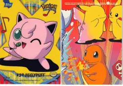 Jigglypuff #166 - Topps Trading Cards Series 2 Pokemon MP - Image 3