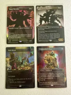 MTG TMNT 8 Card Borderless Lot: Super Shredder (M 0217), Dark Ritual (P 0131) + - Image 2