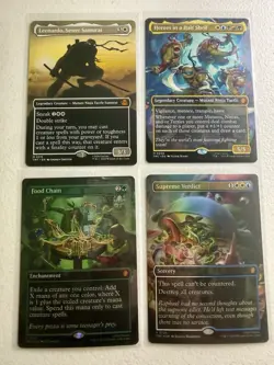 MTG TMNT 8 Card Borderless Lot: Super Shredder (M 0217), Dark Ritual (P 0131) + - Image 3