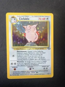 Pokemon TCG Clefable Holo Unlimited Rare Card Jungle Base Set 1/64 - Image 4