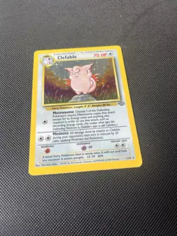 Pokemon TCG Clefable Holo Unlimited Rare Card Jungle Base Set 1/64 - Image 5