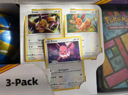 2 x NEW SEALED Pokemon Costco Eevee Collectors Chest + 2 Poke Balls + 3 Cards - Image 3
