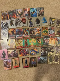 Huge Marvel Card Lot (Rares, Inserts, Gold Foil, Holos) Numbered Cards - Image 1