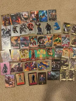 Huge Marvel Card Lot (Rares, Inserts, Gold Foil, Holos) Numbered Cards - Image 2