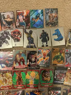 Huge Marvel Card Lot (Rares, Inserts, Gold Foil, Holos) Numbered Cards - Image 4