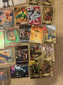 Huge Marvel Card Lot (Rares, Inserts, Gold Foil, Holos) Numbered Cards - Image 5