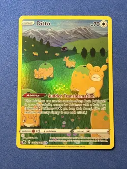 Pokemon TCG Ditto Crown Zenith Galarian Gallery Card GG22/GG70 NM Condition - Image 1