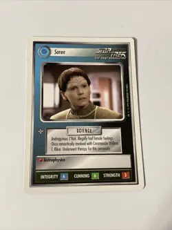 Star Trek CCG Personnel Federation Soren Uncommon Card - Image 1