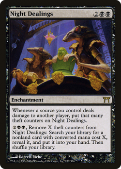 Night Dealings #132 (MP) Champions of Kamigawa CHK Magic MTG - Image 1