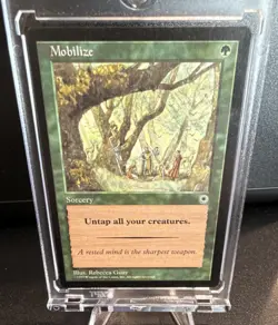 Wizards of the Coast MTG Mobilize Sorcery Green Rebecca Guay 1997 English - Image 1