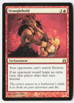 Stranglehold 136 Rare Commander Magic: The Gathering Lightly Played - Image 1