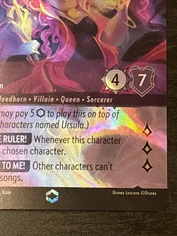 Disney Lorcana - Ursula - Sea Witch Queen Enchanted Ursula's Return 208/204 Nm - Image 4