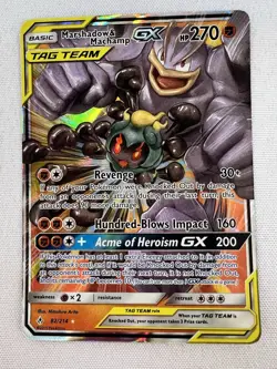 Pokemon TCG Marshadow Machamp-GX 82/214 Unbroken Bonds Holo NM - Image 4