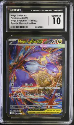 MEGA LATIAS EX Mega Evolution Special Illustration Rare #181 CGC 10 Pokemon - Image 1