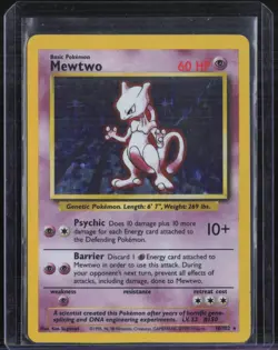 1999 Pokemon Holo #10 Mewtwo #12 - Image 1