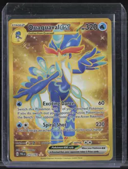 2023 Pokemon Paldea Evolved Hyper Rare #273 Quaquaval ex - Image 1