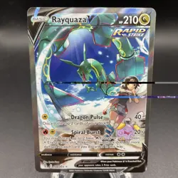 Rayquaza V Alt Art 194/203 SWSH07 Evolving Skies Holo 2021 Pokemon NM - Image 1