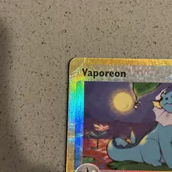 Pokemon TCG Vaporeon Sandstorm Reverse Holo Rare 25/100 LP poor condition - Image 4