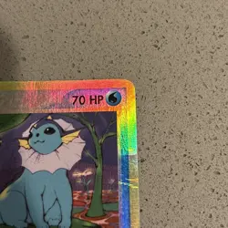 Pokemon TCG Vaporeon Sandstorm Reverse Holo Rare 25/100 LP poor condition - Image 5