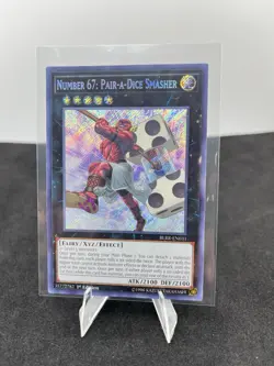 Yugi-OH Number 67: Pair-A-Dice Smasher 1st Edition SECRET RARE Holofoil Card - Image 1