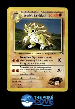 Brock's Sandslash 23/132 | Gym Heroes Unlimited | Pokemon Rare | DMG - Image 1
