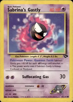 2000 Pokemon Gym Challenge - Sabrina’s Gastly 97/132 - Image 1