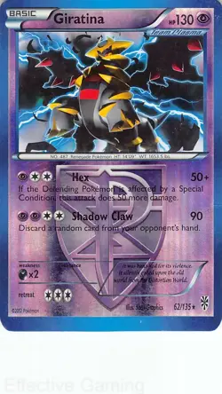 Giratina 62/135 Rare Plasma Storm Pokemon DMG Graphics Reverse holo - Image 1