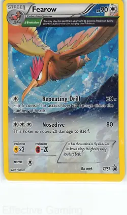 Fearow XY57 Holo Promo XY Promo Pokemon LP - Image 1