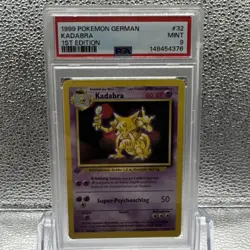 Pokemon PSA 9 Kadabra 1st Edition German Base Set - Image 1