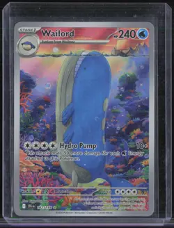 2025 Pokemon Journey Together Illustration Rare #162 Wailord #1 - Image 1
