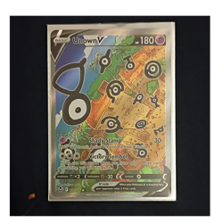 Pokemon Unown V Full Art Ultra Rare Holo 177/195 Silver Tempest 180 HP Basic - Image 1