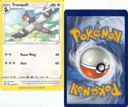 Tranquill 144/192 Uncommon Rebel Clash Pokemon MP Tsuruta - Image 3