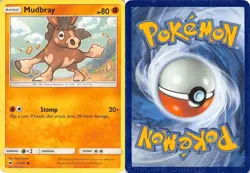 Mudbray 77/147 Common Burning Shadows Pokemon MP Tsuruta - Image 3